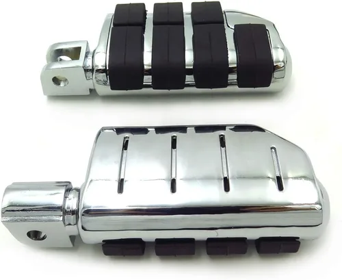 SMT- MT216-046+PA007 - Estriberas dobles cromadas compatibles con Suzuki Hayabusa GSX 1300R 1999-2015 (frontal) [B07QZHMG47]