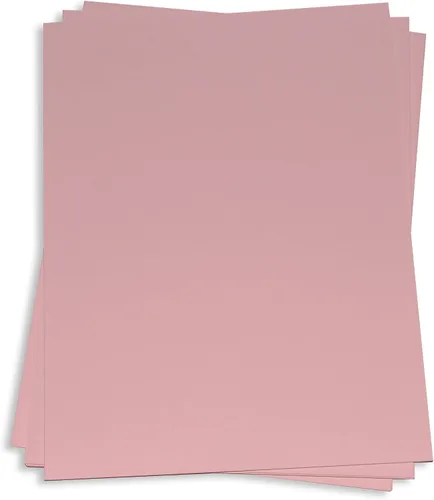 Papel rosa polvoriento, 12 x 12 LCI Hue Matte 80lb Text, paquete de 25