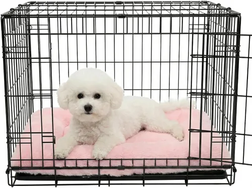 Miniatura 11 de Cama para Jaula de Perro Camas Lavables para Perros XX-Pequeños Franela Gruesa Deluxe Esponjosa Cómoda Almohadilla para Perrera Antideslizante
