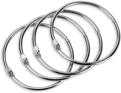 Miniatura 2 de Simetufy Anillos de carpeta de 3 pulgadas, 24 piezas de metal para cuaderno de oficina, color azul, grande