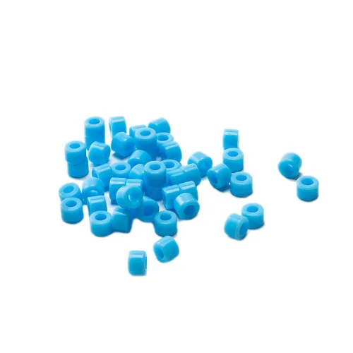 Banda de anillo de silicona dental con código de color para instrumento de silicona autoclave 8 opciones de color (grande, azul cielo)