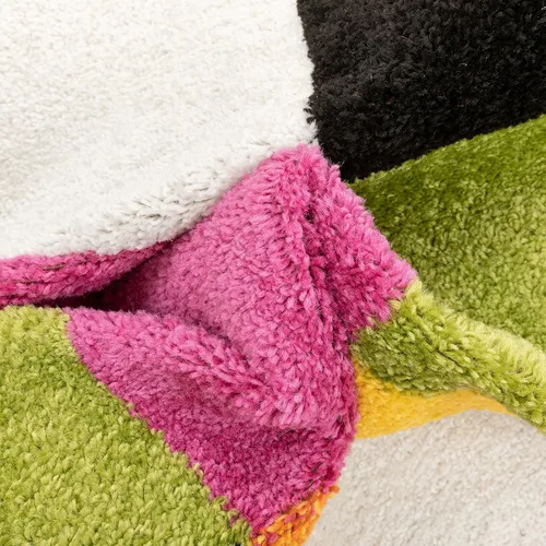 Miniatura 7 de Felpudo pequeño de Well Woven para habitación infantil, cocina. Suave y duradero de estilo moderno, diseño Daisy Flowers, con detalles en azul.