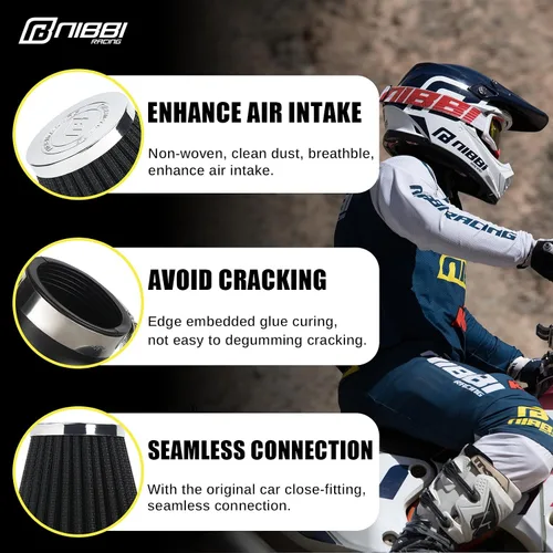 Miniatura 3 de NIBBI Filtro de aire, filtro de aire de 1.654 pulgadas, para motocross y cuatrimoto
