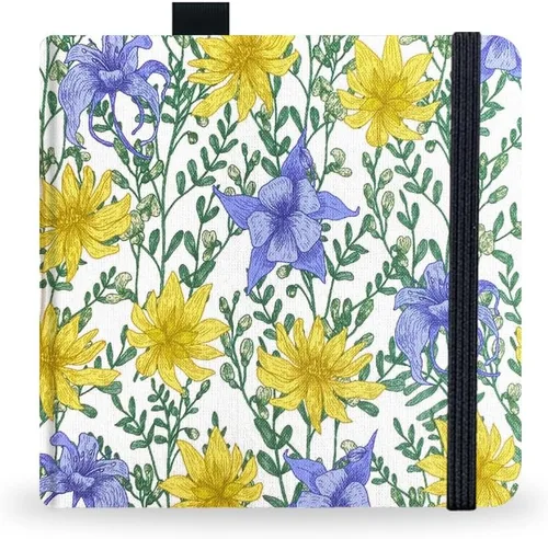 Miniatura 27 de Cuaderno de bocetos de acuarela, cuaderno de 5x5 pulgadas con cubierta de tela cuadrada portátil, 20 hojas de papel de dibujo texturizado