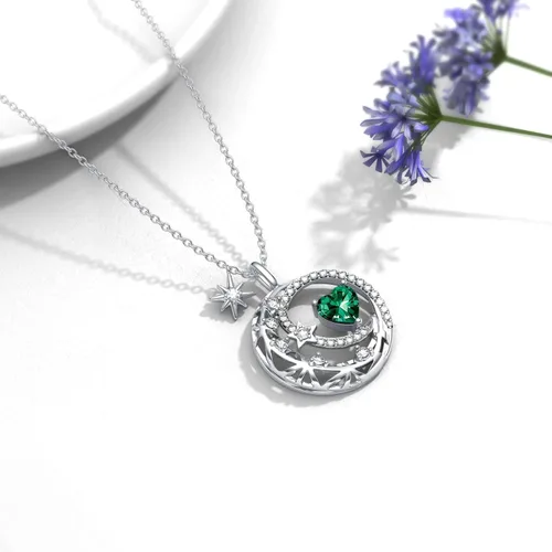 Miniatura 3 de Collar de plata de ley con pingüinosdelfínmariposacolibrímontañalibélulabFFperezosocalaveracalabazabautismo regalo de joyería para mujeres
