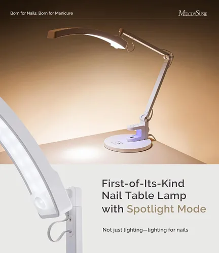 Miniatura 2 de MelodySusie Lámpara de Mesa LED para Manicura para Técnicos de Uñas, S-Pro29G Luz de Escritorio Profesional para Uñas con Lámpara de Curado UV