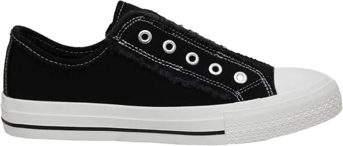 Miniatura 3 de CUSHIONAIRE Zapatilla Vinnie Slip on Canvas para mujer +Memory Foam