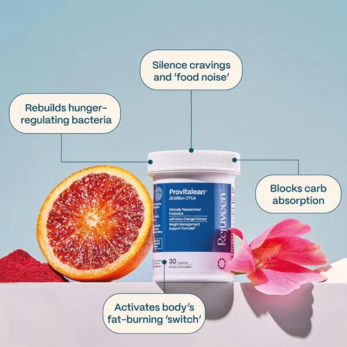 Miniatura 4 de Provitalean Combustible Metabólico para Mujer Silencia los Antojos de Grasa Abdominal y Cintura Resistente Probiótico B420, Morosil, Cromo