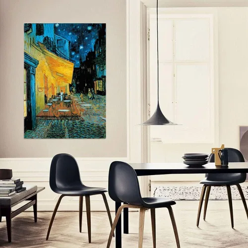 Miniatura 2 de Anguis Rompecabezas de 1000 Piezas para Adultos - Terraza del Café por la Noche de Vincent Van Gogh - 27.56 x 19.69 Pulgadas - Lino Premium, Cartón