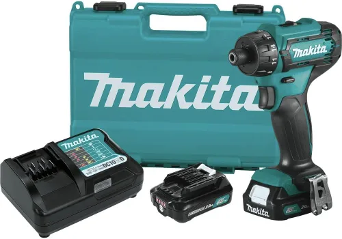 Miniatura 8 de Makita FD10R1 12V max CXT - Kit de destornillador hexagonal inalámbrico de iones de litio de 1/4 pulgadas (2.0Ah) con fuente de alimentación