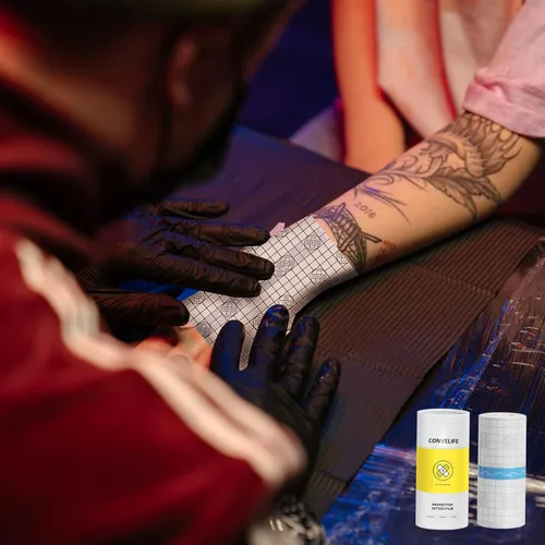 Miniatura 2 de Vendaje de cuidado posterior del tatuaje, 6 pulgadas x 12 yardas de curación de parche de tatuaje, película protectora transparente de segunda piel