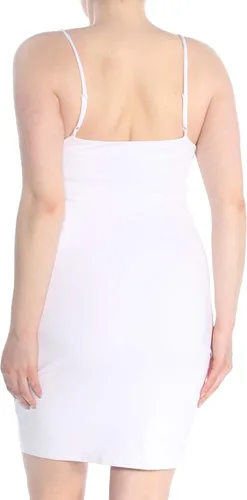 Miniatura 2 de GUESS Vestido ajustado acampanado de la selva para mujer, Blanco brillante