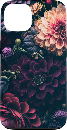 Miniatura 7 de Dahlia Flower Moody Dark Floral Pink and Purple Pattern Case for iPhone 17