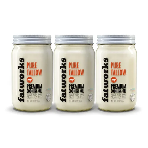Miniatura 9 de Fatworks Sebo de ternera 100% alimentado con pasto, hecho artesanalmente, aprobado por WHOLE30, KETO, PALEO, 14 onzas, paquete de 2