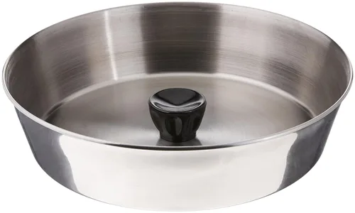 American METALCRAFT, Inc. American Metalcraft BA840S - Cubierta redonda de acero inoxidable de 8 pulgadas con perilla, 2 pulgadas de alto