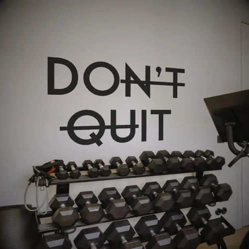 My Vinyl Story - Calcomanía de pared motivacional con frase en inglés "Don't Quit Do It" para el hogar, gimnasio, fitness, deportes, entrenamiento,