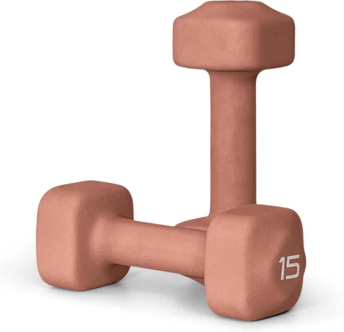 Miniatura 60 de Tone Fitness Pares de Mancuernas de Pesas de Neopreno con Cabeza Cuadrada Antirrodamiento Múltiples Opciones Azul