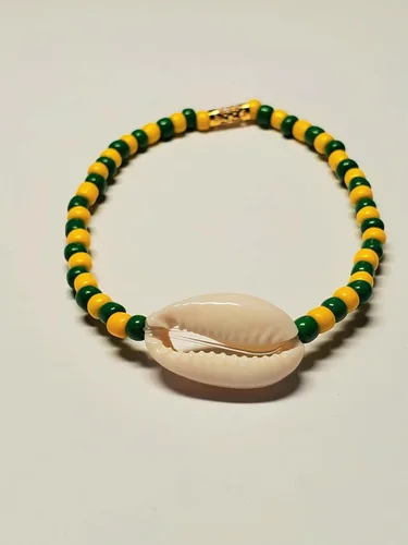 Miniatura 51 de 3 pcs Ilde Cowrie seashell Evil Eye Hamsa Hand Orisha Santeria Pulseras Bracelet Set