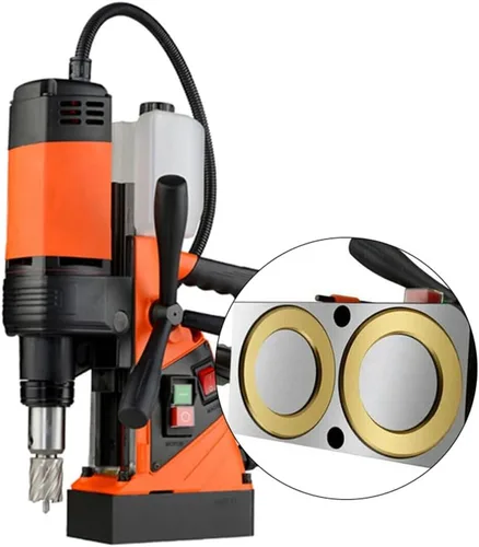 Perforadoras magnéticas portátiles de 1100 W y cortadores anulares con fuerza magnética de 10000 N y 450 RPM