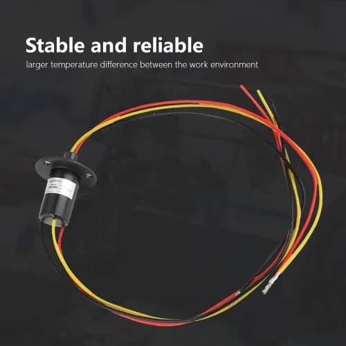 Miniatura 5 de Mini anillo colectando eléctrico para generador eólico 3-Wire 250RPM 600V Anillo colector de energía Anillo colector de turbina de viento Anillos