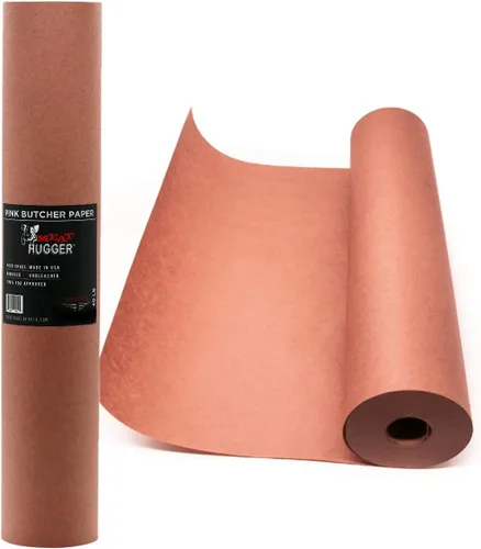 Miniatura 5 de Rollo de Papel de Carnicero Rosa con Caja Dispensadora - Rollo de 17.25 Pulgadas por 175 Pies de Papel de Carnicero de Grado Alimenticio Durazno BBQ