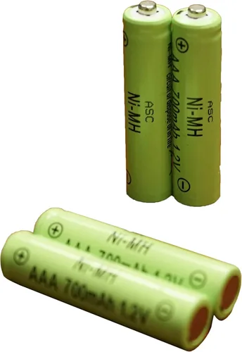Miniatura 2 de ASC Pilas recargables AAA Ni-MH para luces solares (paquete de 12) (AAA 300mAh)