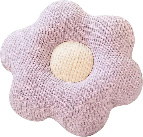 Miniatura 9 de HANDKEI Almohada transpirable con forma de flor, cojín para silla, cojín de suelo de flores, decoración encantadora de habitación, almohada cómoda