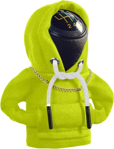 Miniatura 15 de Yajeea Sudadera con Capucha para Palanca de Cambios de Coche, Graciosa Sudadera Mini para Decoración de Coche, Cubierta Universal y Cálida para Pomo