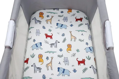 Miniatura 7 de Onacosht Juego de sábanas bajeras 3 unidades para bebé niño y niña, juego de sábanas ajustadas elásticas universales para colchón de moisés ovalado