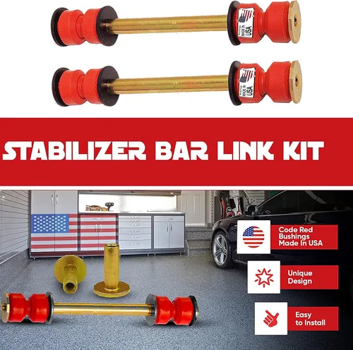Miniatura 3 de (2) Enlaces de barra estabilizadora de suspensión delantera para Silverado Escalade Tahoe Sierra Yukon K700538 K700432