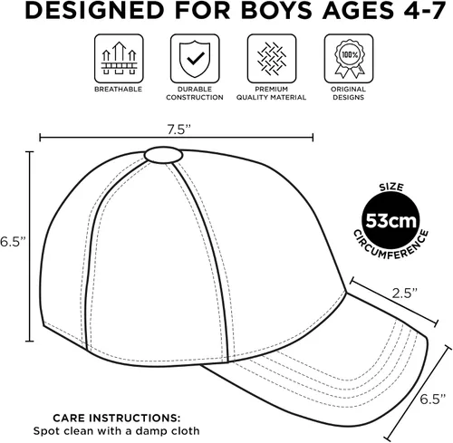 Miniatura 6 de Nintendo Boys Baseball Cap Super Mario Adjustable Kids Hat for Ages 4-7