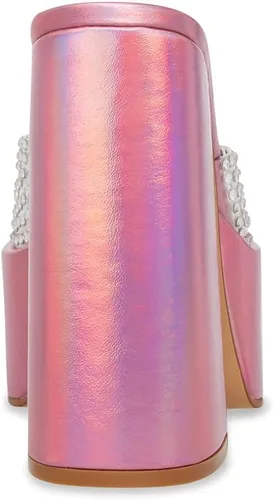 Miniatura 5 de Steve Madden Sandalias de plataforma con adornos de rubí para mujer