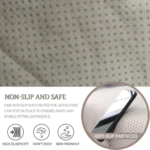 Miniatura 6 de Funda para reposabrazos de sofá, funda para reposabrazos de silla reclinable, funda de terciopelo de cordero, antideslizante, protector de muebles