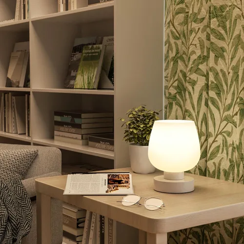 Miniatura 4 de Seealle Lámpara de mesa táctil para mesita de noche, pequeña lámpara de noche para dormitorio, sala de estar, mesita de noche, lámpara de escritorio