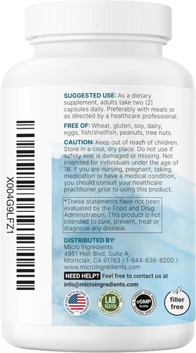 Miniatura 8 de Micro Ingredients Multivitamínico metilado puro, 240 cápsulas Fórmula 19 en 1 con vitaminas C, D, B12, folato, magnesio, zinc y más Apoya