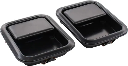 Miniatura 3 de NewYall Par de manijas de puerta exteriores delanteras negras para Jeep CJ7 1981-1986 CJ5 1981-1983 TJ 1997-2006 Wrangler 1987-2006 exterior