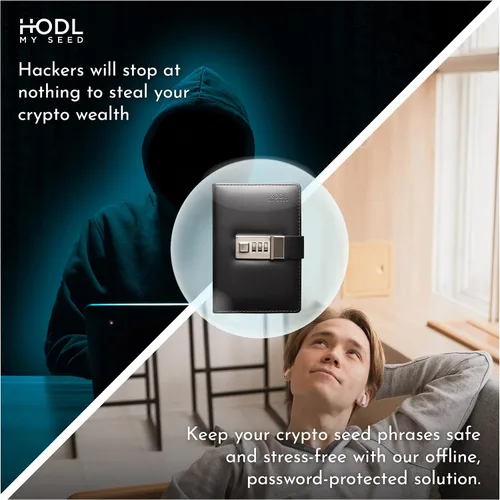 Miniatura 2 de Seedbook de Hodl My Seed - La forma más segura y conveniente de almacenar sus frases de semillas de recuperación criptográfica. Bloquee