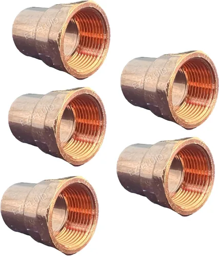 Miniatura 8 de EZ-FLUID Fontanería 1-1/4" C X FIP LF Adaptador hembra de cobre a presión, conexión de soldadura de sudor para residencial, comercial. (1 paquete)