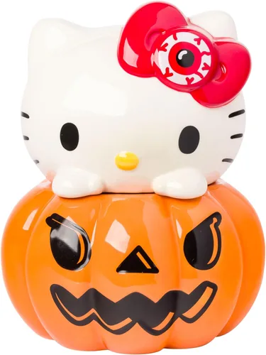 Miniatura 17 de Silver Buffalo Sanrio Hello Kitty Tazón de galletas diseño de gatito rosa tamaño mediano de cerámica Hello Kitty Waving (cerámica)