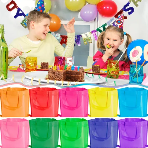 Miniatura 3 de SPERPAND 30 bolsas de regalo pequeñas con asas, bolsa de regalo de vacaciones, bolsas de regalo de fiesta, bolsas de regalos para niños, cumpleaños