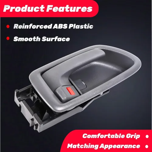 Miniatura 4 de Manija de Puerta Interior Delantera Trasera Izquierda Conductor Derecha Pasajero para Toyota Sequoia 2001-2007, Toyota Tundra (Solo Cabina Doble)