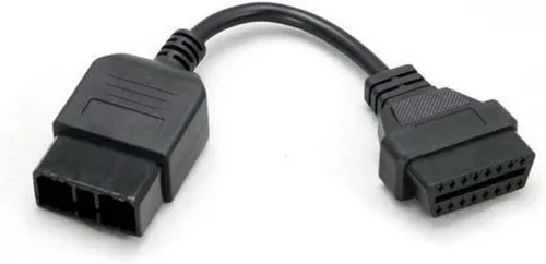 Miniatura 6 de Adaptador de diagnóstico de conector OBD OBD2 compatible con Mazda 16 pin a 17 pines adaptador (compatible con Mazda-16T17)