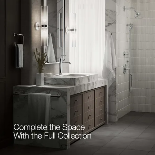 Miniatura 8 de Kohler K-14410-4-BGD Purist - Grifo para lavabo de baño con manijas de palanca baja y boquilla baja, 14404-4A-CP