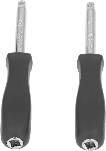Manija de accionamiento de zócalo, 2 unidades, manijas de enchufe de 1/4 pulgadas para mantenimiento de reparación, destornilladores de