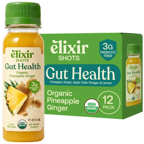 Miniatura 13 de Elixir Shots Energy Wellness Shot con ingredientes 100% orgánicos, matcha, naranja, menta, vinagre de sidra de manzana, prensado en frío, sin