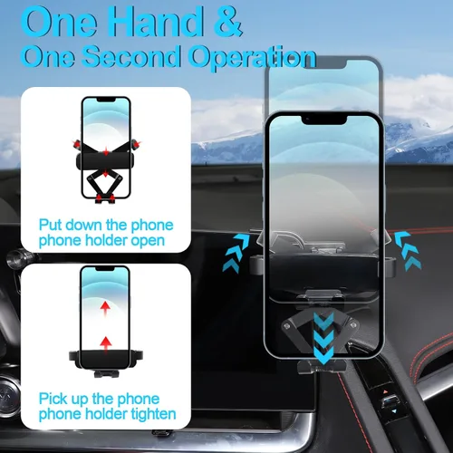 Miniatura 3 de Daeiclru Soporte de teléfono para automóvil compatible con Chevrolet Corvette C8 2020-2025, soporte para teléfono móvil para pantalla de navegación