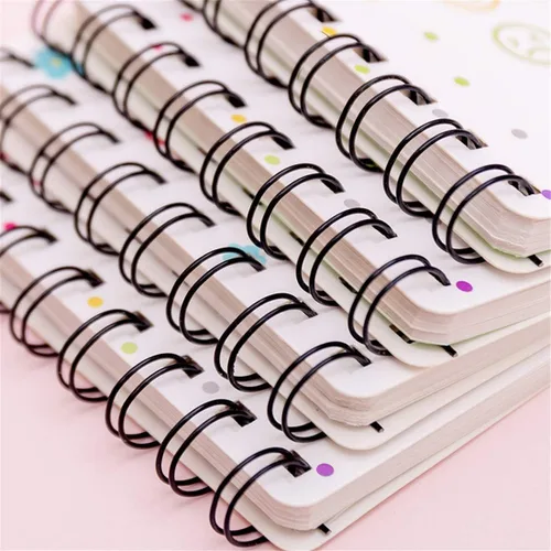 Miniatura 2 de Yansanido Cuaderno Pequeño en Espiral, 4 Piezas de 3.14 x 4.13 pulgadas, 4 estilos de diseño de tapa dura gruesa, páginas en blanco, 80 hojas, 160