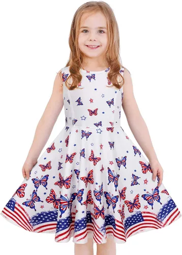 LaBeca - Vestido sin mangas o de manga larga para niñas, vestidos informales con diseño de unicornio o sirena para niñas pequeñas o grandes