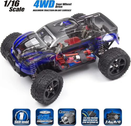 Miniatura 2 de Cheerwing 1:16 escala todo terreno RC coche, 40KM/H de alta velocidad 4WD control remoto Monster Truck, 4X4 Off-Road Truck