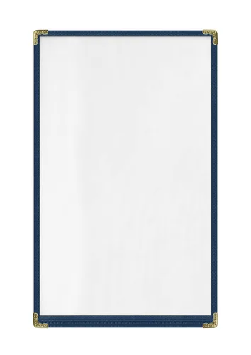 Miniatura 25 de Goodsmart - Fundas para menú de restaurante, paquete de 25 unidades, color negro, 2 vistas, soportes para menú de carga superior, cubiertas